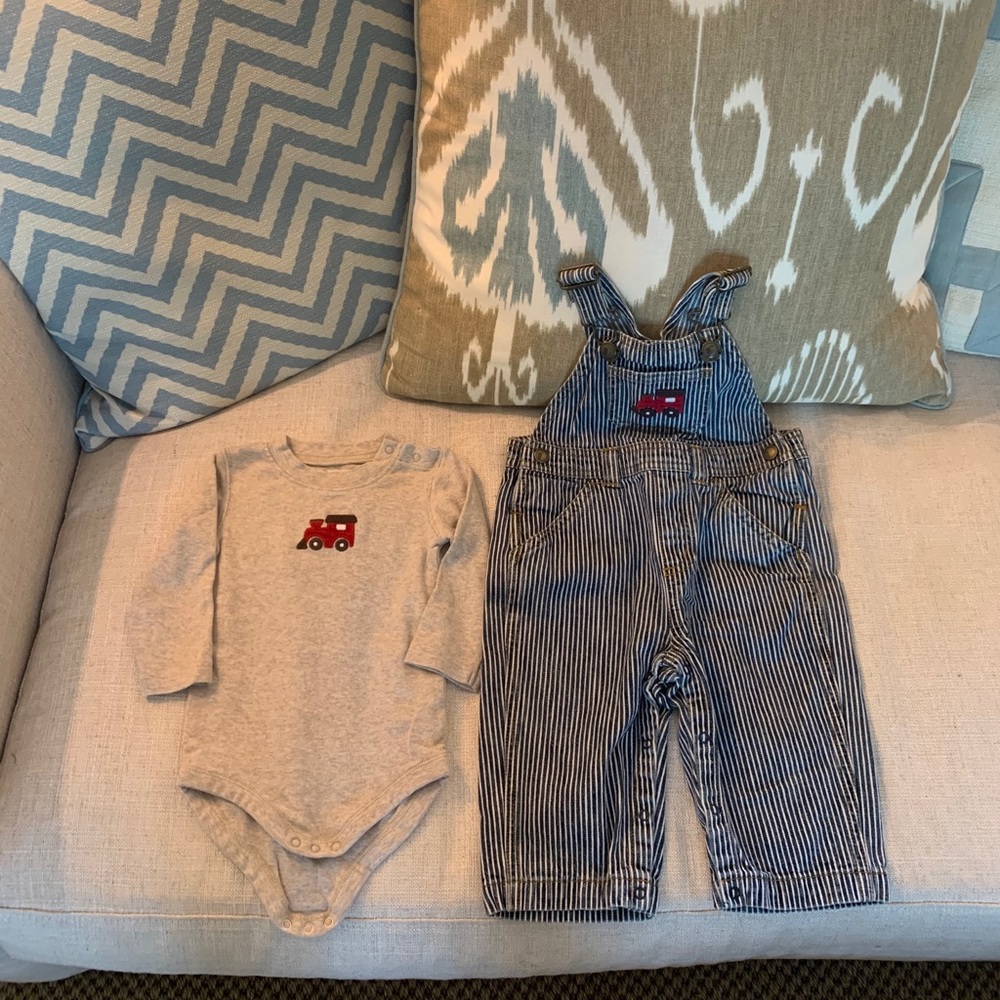 Vintage Gymboree overall set 6-12m